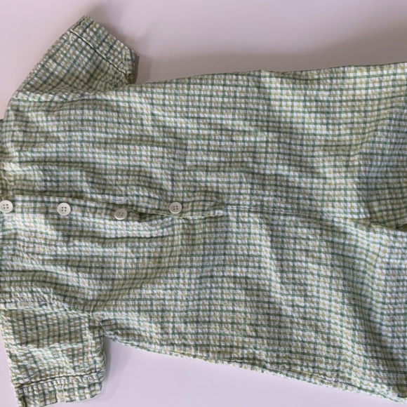 Boy's Green Seersucker Strasburg Short Outfit 18M - Picture 3 of 3